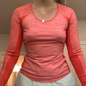 Orange Athleta Long Sleeve